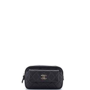 Chanel In & Out Belt Bag Quilted Caviar #242410C45B